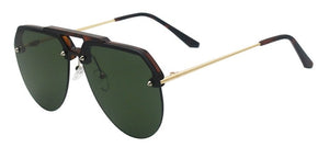 SHAUNA Oversize Candy Colors Pilot Sunglasses