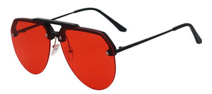 SHAUNA Oversize Candy Colors Pilot Sunglasses